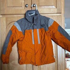 The North Face Orange and Gray Outdoor Jacket
